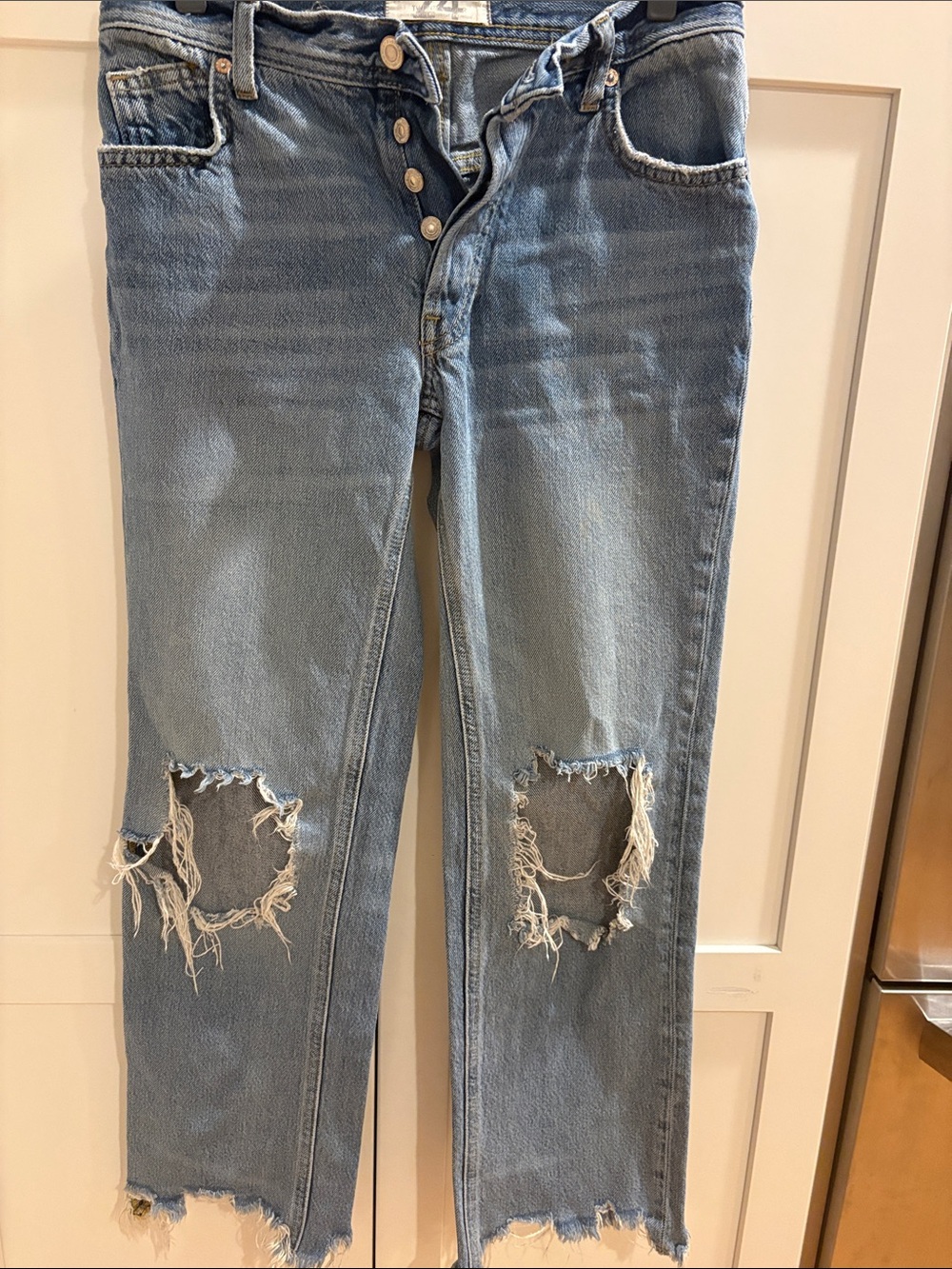 Light Blue Distressed Women’s Jeans